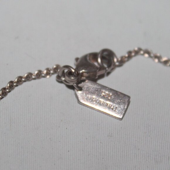 Auth $635 Coach Jewelry Lot Charm Necklace Chain Charm New Ring 925 Buttons - Picture 6 of 13